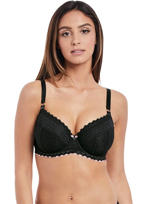 Aa5133 Freya Womens Daisy Lace Underwire Padded Half Cup Bra