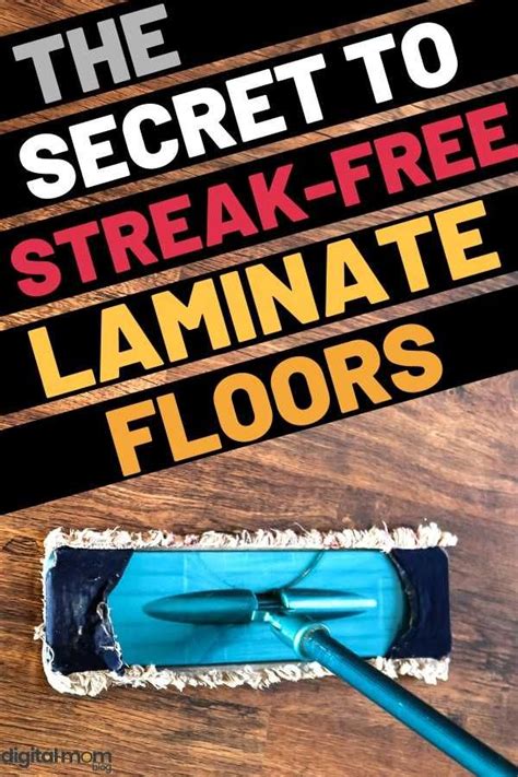 The Secret To Streak Free Laminate Floors Is Using A Mop And Sponge