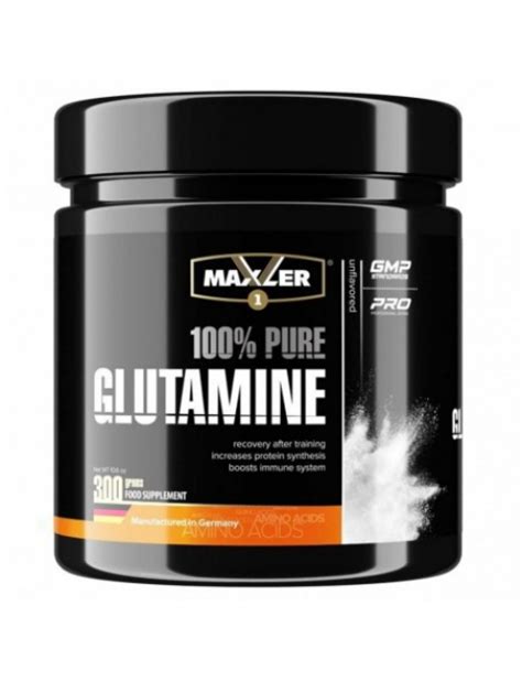 Maxler L Glutamine 300 грамм Л Глютамин в порошке США