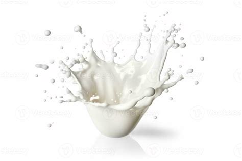 White milk splash isolated on white background.Generative Ai. 29553200 Stock Photo at Vecteezy