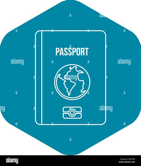 Passport Icon Outline Style Stock Vector Image And Art Alamy