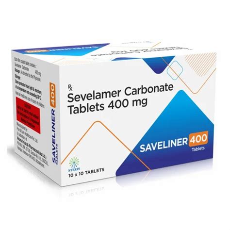 Sevelamer 400 Mg At Rs 70 Stripe Sevelamer Carbonate Tablet In Jaipur