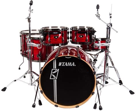 TAMA Superstar Hyper Drive Fusion II set Oak Red Rose Drum Kit