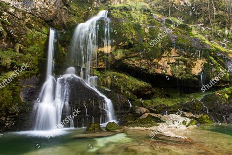 Waterfall Slap Virje Gljun Slovenia Editorial Stock Photo Stock Image