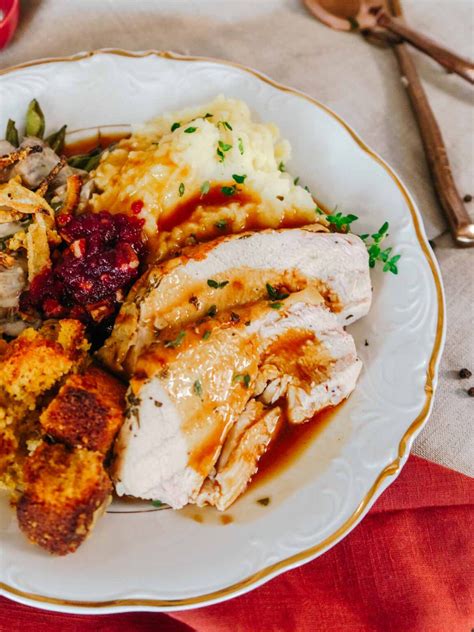 Bone In Turkey Breast With Lemon And Herb Butter