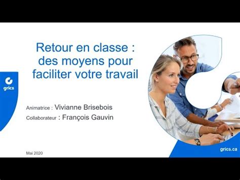 Retour En Classe Des Moyens Pour Faciliter Votre Travail YouTube