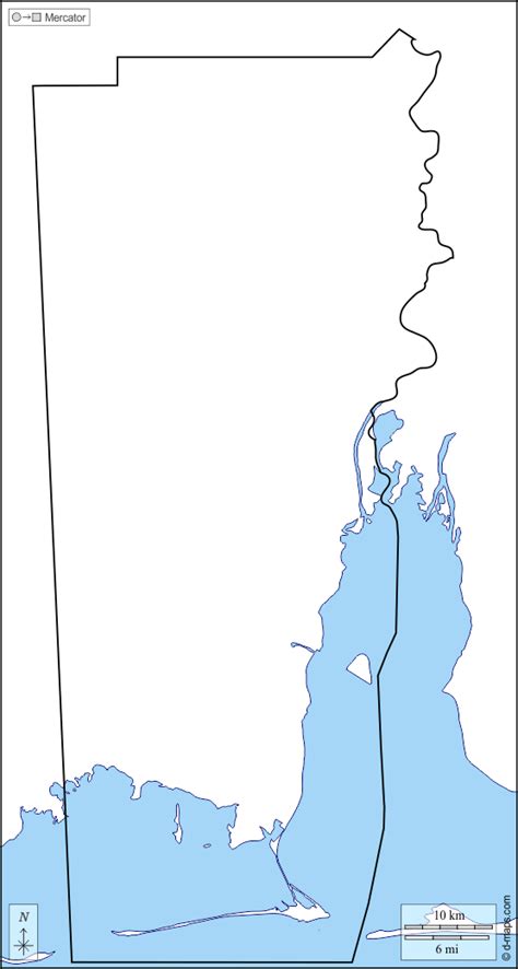 Condado De Mobile Mapa Livre Mapa Em Branco Livre Mapa Livre Do