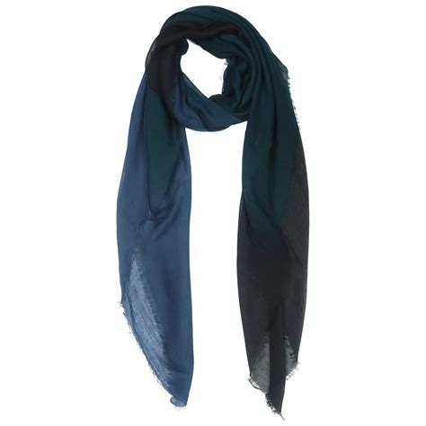 Blue Pacific Dream Cashmere And Silk Scarf In Blue And Teal X Ebay