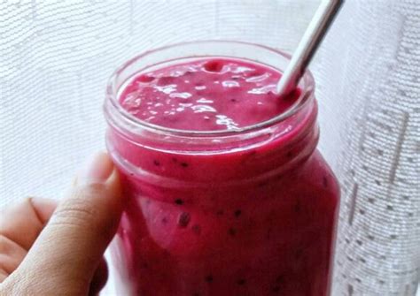 Resep Smoothie Mangga Buah Naga Yogurt Dan Yakult Oleh Iskan Detia