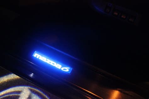 Пороги с подсветкой. Подсветка ног — Mazda 6 (1G) GG, 2,3 л, 2007 года ...