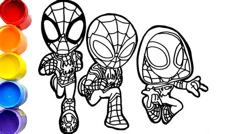 How To Draw New Marvel S Spidey And His Amazing Friends Web