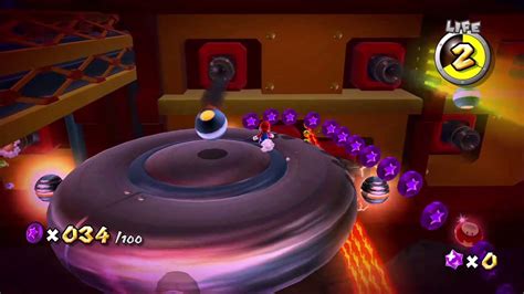 Super Mario Galaxy Battlerock Galaxy Purple Coins On The Battlerock