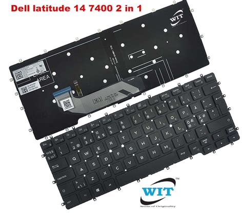 Laptop Keyboard For Dell Latitude 14 7400 2 In 1 Black Specs 0476jh 476jh Pk132cd2a00 Dlm18g1