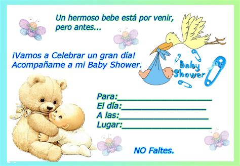 Invitaciones Para Baby Shower De Nino En Blanco Listas Para Imprimir