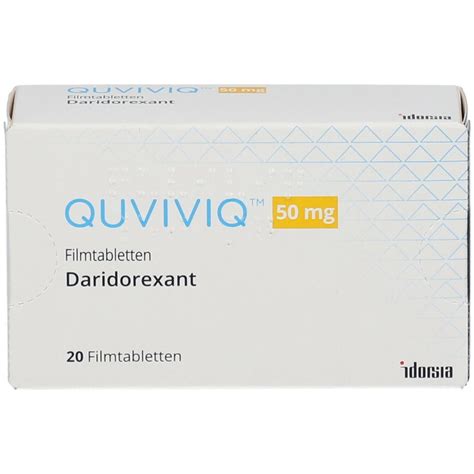 Quviviq 50 Mg Filmtabletten 20 St Mit Dem E Rezept Kaufen Shop Apotheke