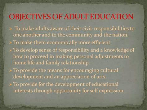 Adult Education Ppt