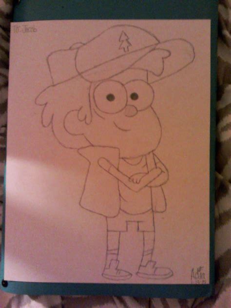 Sketch Of Dipper Drawn By Disneyfaller Female Sketch Gravity