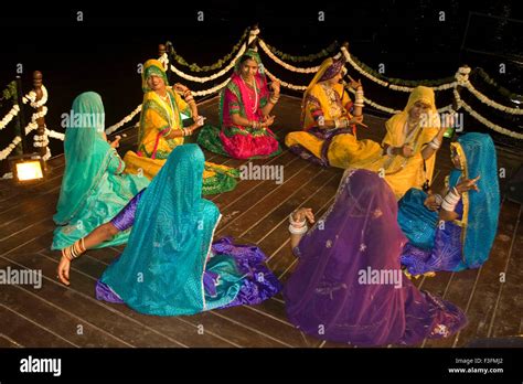 Rajasthani folk dance on Tej festival ; Udaipur ; Rajasthan ; India Stock Photo - Alamy