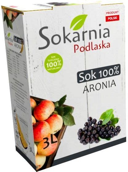 Sokarnia Podlaska Sok 100 Aronia Nfc 3L Ceny I Opinie Ceneo Pl