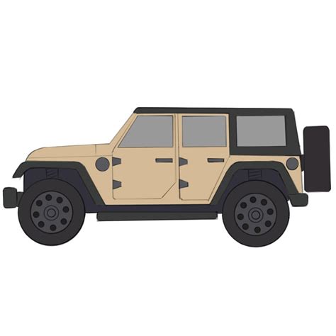 How To Draw A Jeep Easy