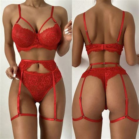 Lingerie Sem Bojo Aro Streep Cinta Liga E Calcinha Toda Em Renda Ref Shopee Brasil