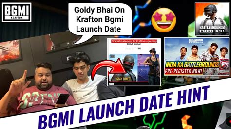 GOLDY BHAI SAYS GOOD NEWS BGMI HINT BGMI UNBAN IN MAY BGMI UNBAN