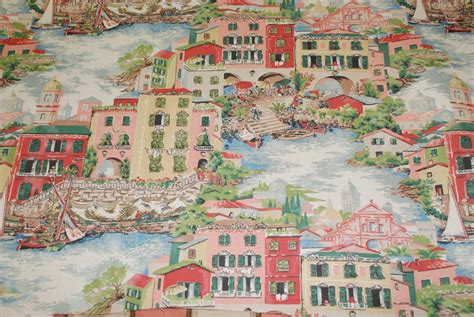 Venice Fabric Multicolored Upholstery Fabric Novelty Fabric