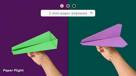 2 Easy Steps To Make A Paper Airplane Video How To Make A Paper Airplane Step By Step Youtube