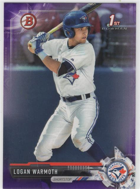 2017 Bowman Logan Warmoth Purple 250 EBay