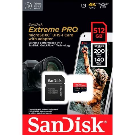 Sandisk Tarjeta Memoria Sdxc Micro Gb Extreme Pro Mb S C