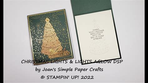 Stampin Up Christmas Lights Lights Aglow Dsp Youtube