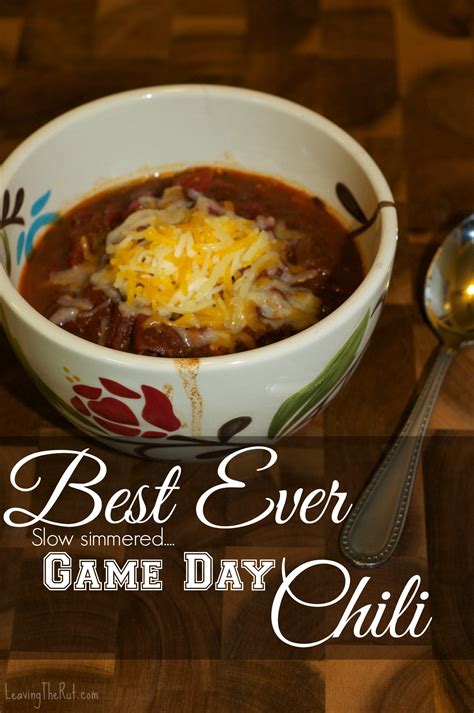 Best Ever Game Day Chili | Perfect chili for those cool nights!