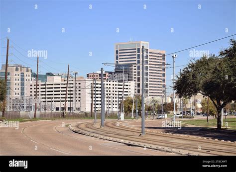 Famous Medical Centre Area In Houston Texas In Usa Along With Light