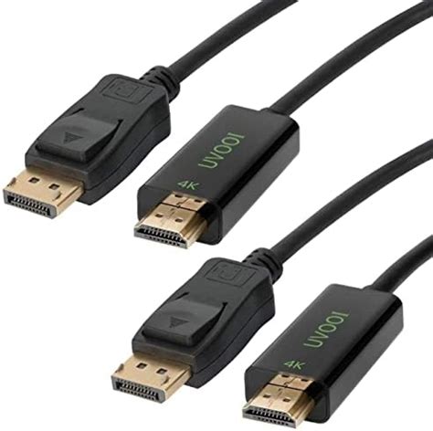 DisplayPort To HDMI Cable 4K 6 Feet UVOOI Uni Directional UHD