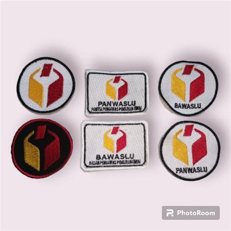 Jual Lambang Badge Bet Bordir Logo Bawaslu Panwaslu Shopee Indonesia