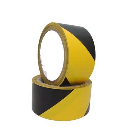 Pvc Floor Marking Tape Yellow Black 48mm 20m Approx At Rs 80piece In