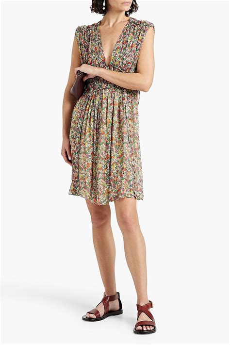 ISABEL MARANT Oaxoli Floral Print Silk Georgette Mini Dress THE OUTNET