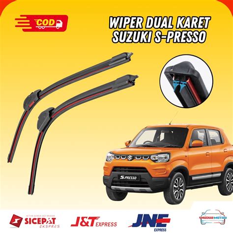 Jual Wiper Dual Blade Suzuki S Presso Spresso Wiper 2 Lapis Karet