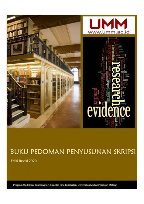 Pdf Buku Pedoman Penyusunan Skripsis1 Keperawatanummacidfilesfilebuku Pedoman