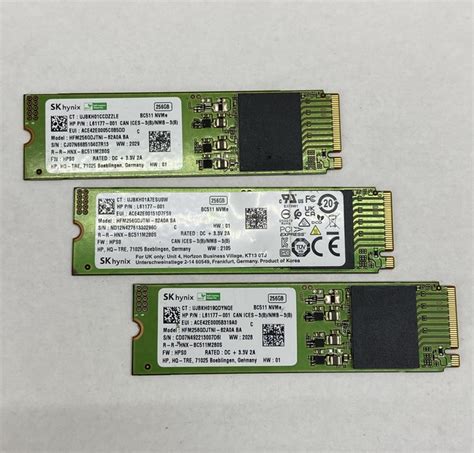 SSD SK Hynix BC511 256GB M 2 2280 NVMe HFM256GDJTNI 82A0A Б У фото