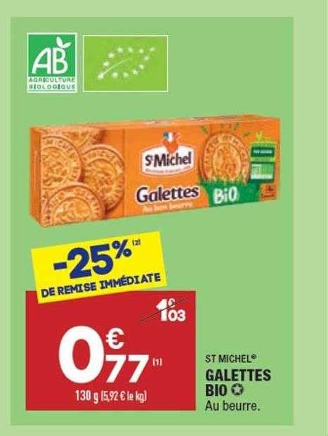 Promo Galettes Bio St Michel Chez Aldi Icatalogue Fr