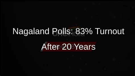 Nagaland Civic Polls Witness 83 Voter Turnout After Two Decades