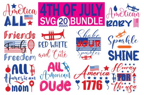 4th Of July Svg Bundle 2 Cut Files Graphic By Deep Blue · Creative