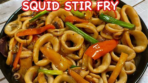 Squid Stir Fry Squid In Oyster Sauce Another Way To Cook Squid