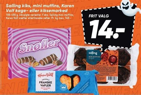 Salling Kiks Mini Muffins Karen Volf Kage Eller Kiksemarked Tilbud