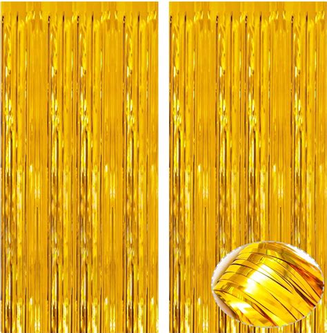 Amazon 2 Pack Metallic Tinsel Foil Fringe Curtains Streamers