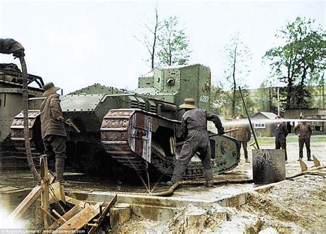 Colourised Photos Reveal Early Wwi Tanks That Changed History Ww1