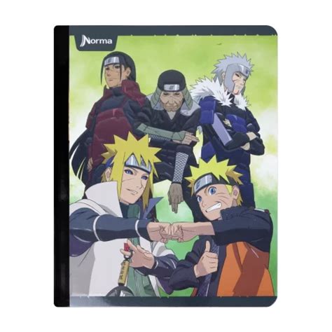 Cuaderno Cosido 100 Hojas Cuadriculado Naruto Naruto Y Minato