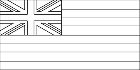 Hawaii Flag Coloring Page - Coloring Nation