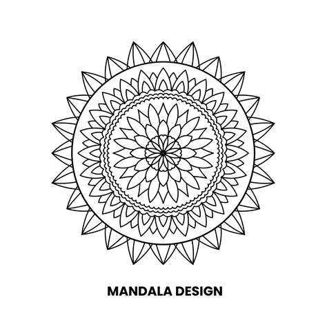 Premium Vector Intricate Line Art Mandala Vector Background